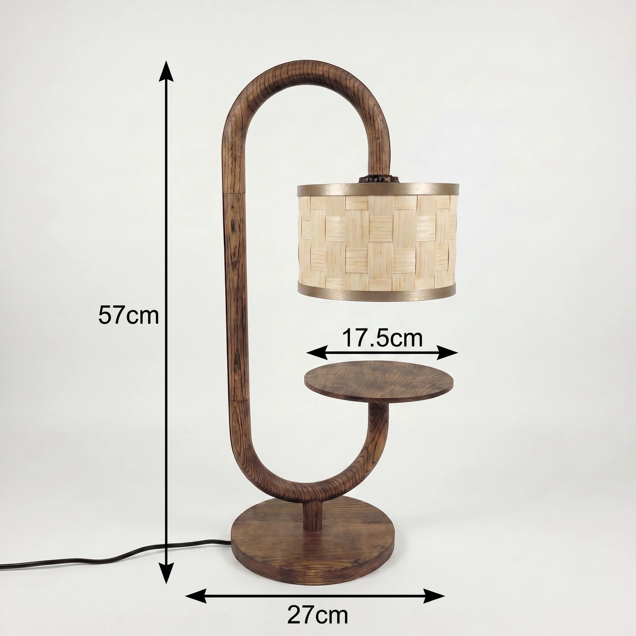 Acus Table Lamp with Side Tray