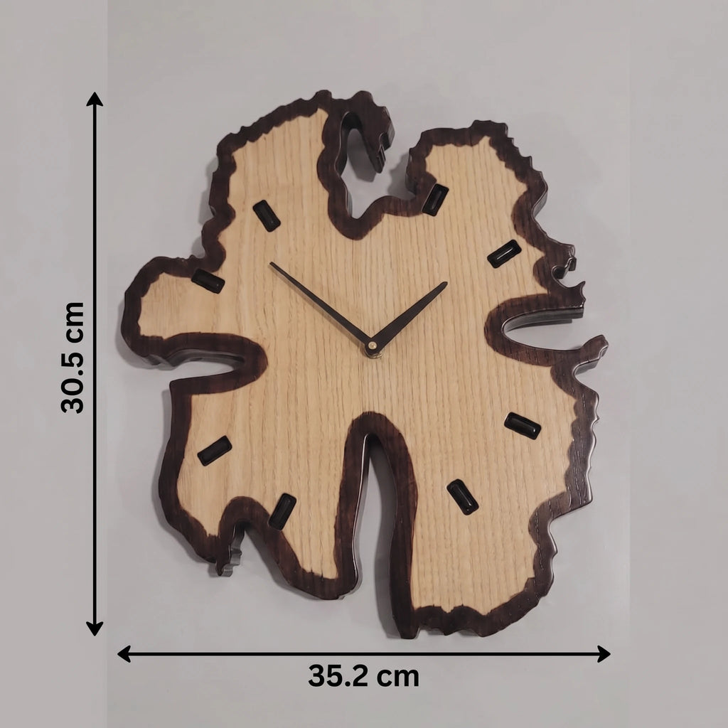 Organic Wall Clock (Natural Wood)