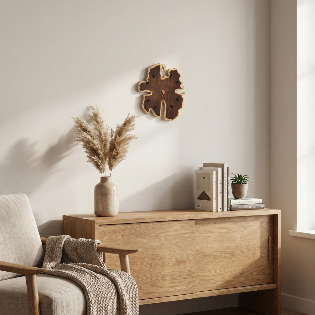 Organic Wall Clock (Walnut)