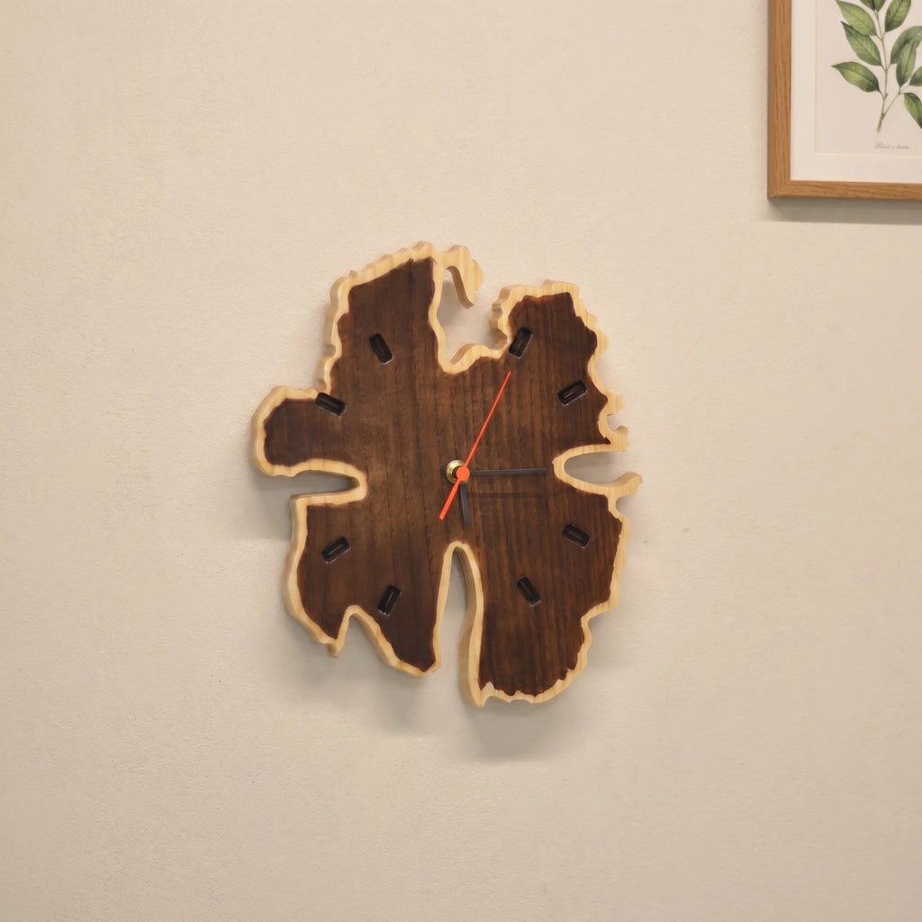 Organic Wall Clock (Walnut)