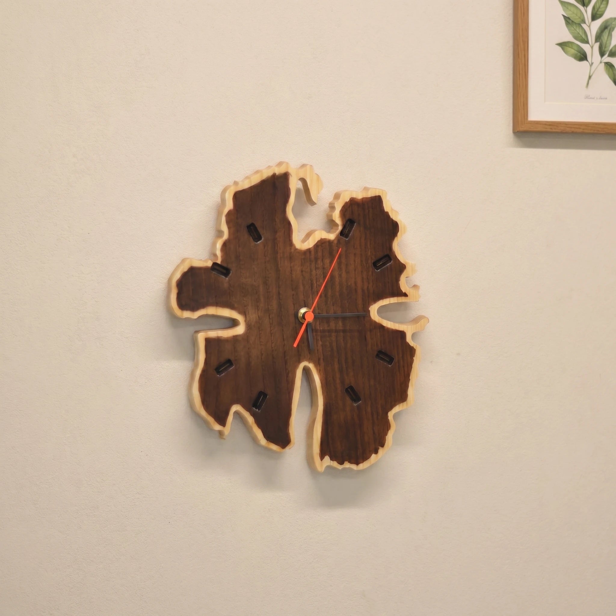 Organic Wall Clock (Walnut)