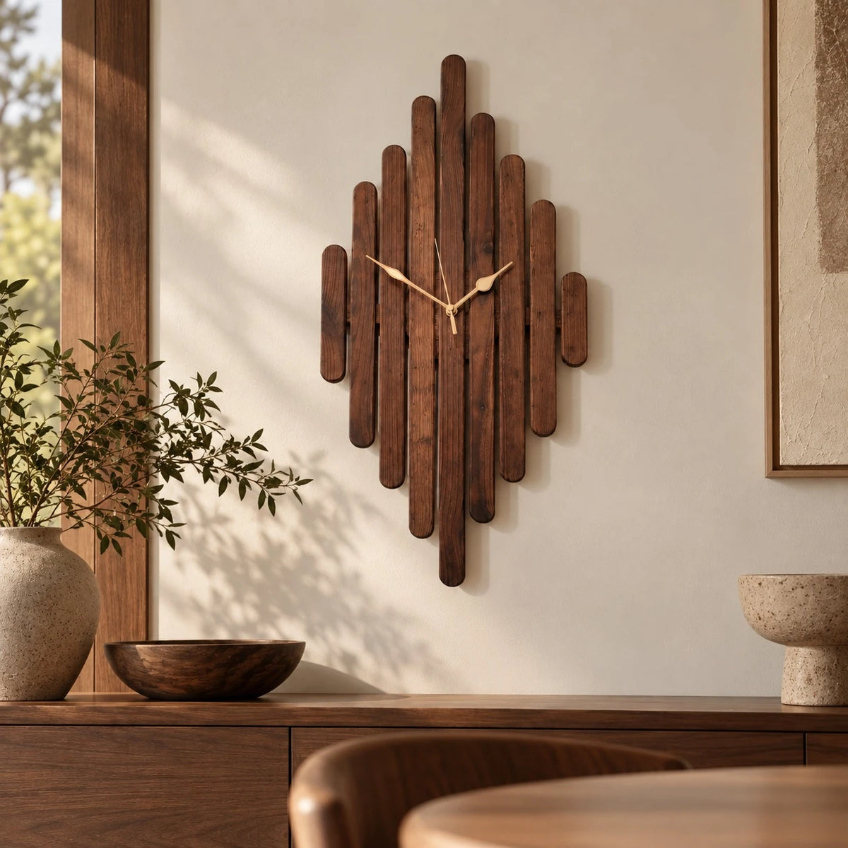 Rhythm Wall Clock | Wooden Wall Clock