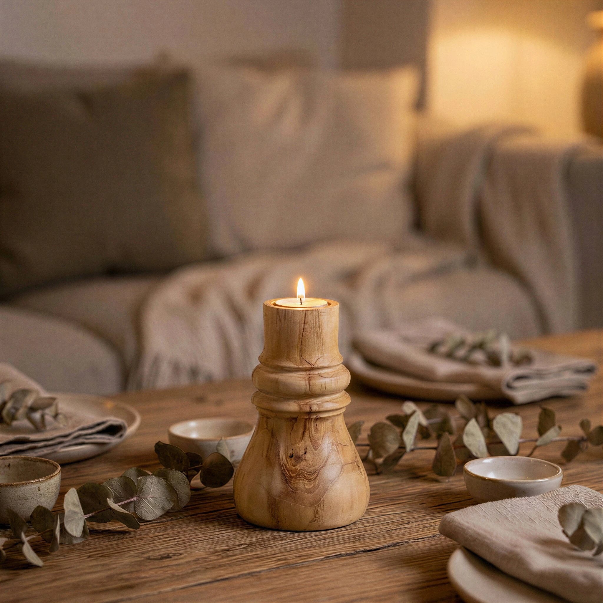 Sepia Candle Holder