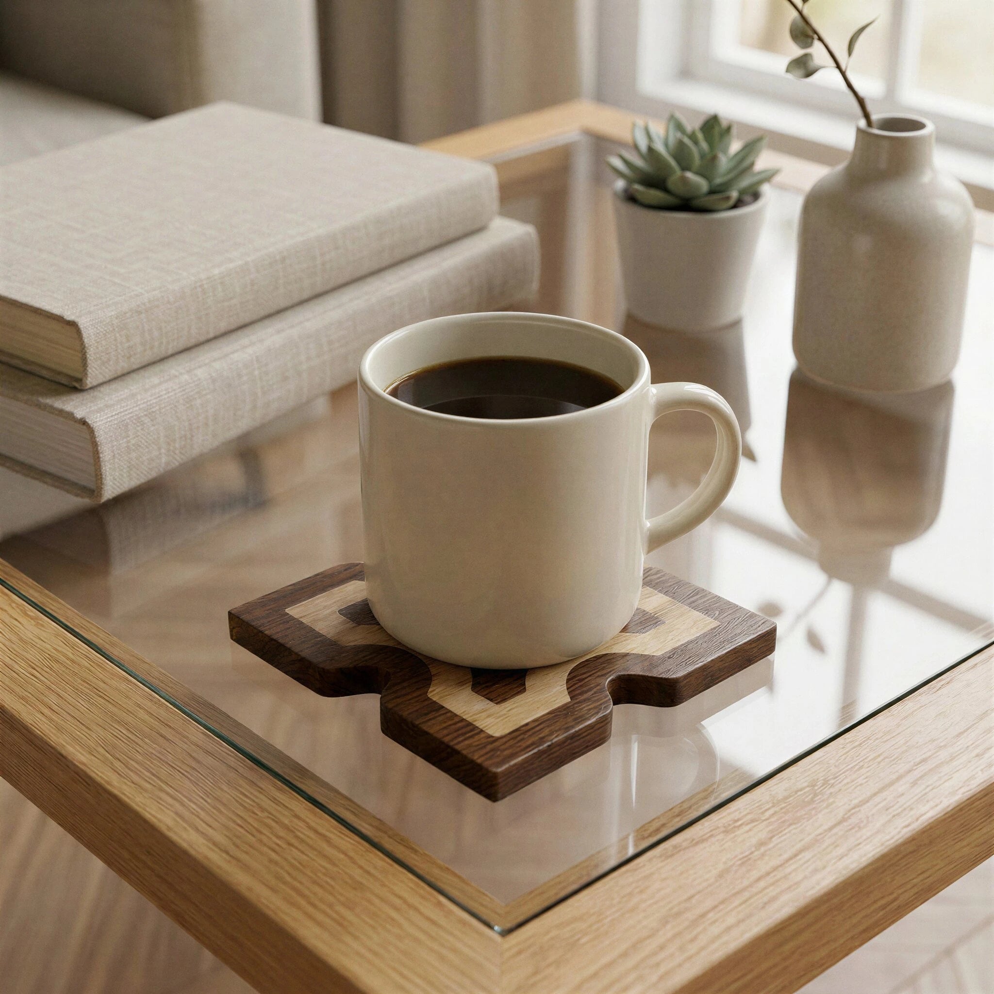 Tessera Wooden Coaster Set