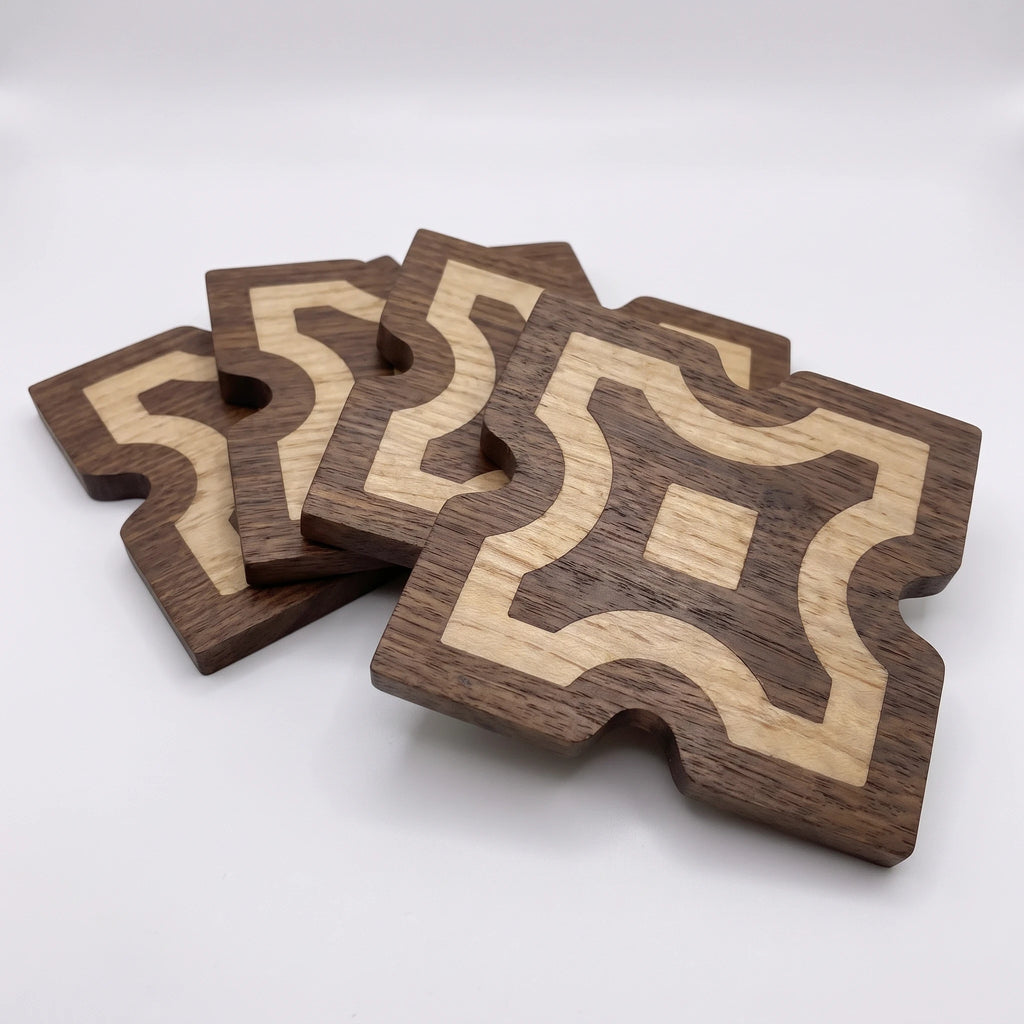Tessera Wooden Coaster Set